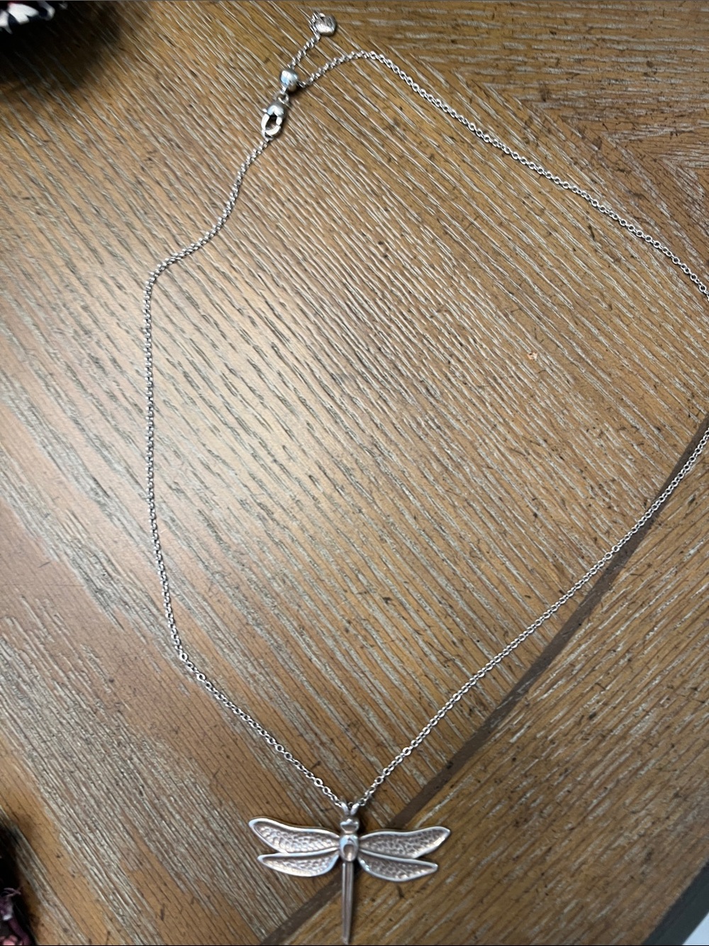 Brighton Silver Dragonfly Pendant Necklace